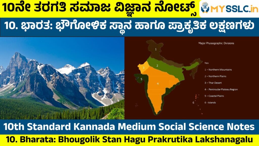 Bharata Bhougolik Stan Hagu Prakrutika Lakshanagalu